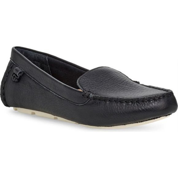 Ugg Flores Leather Driving Loafer Slip 